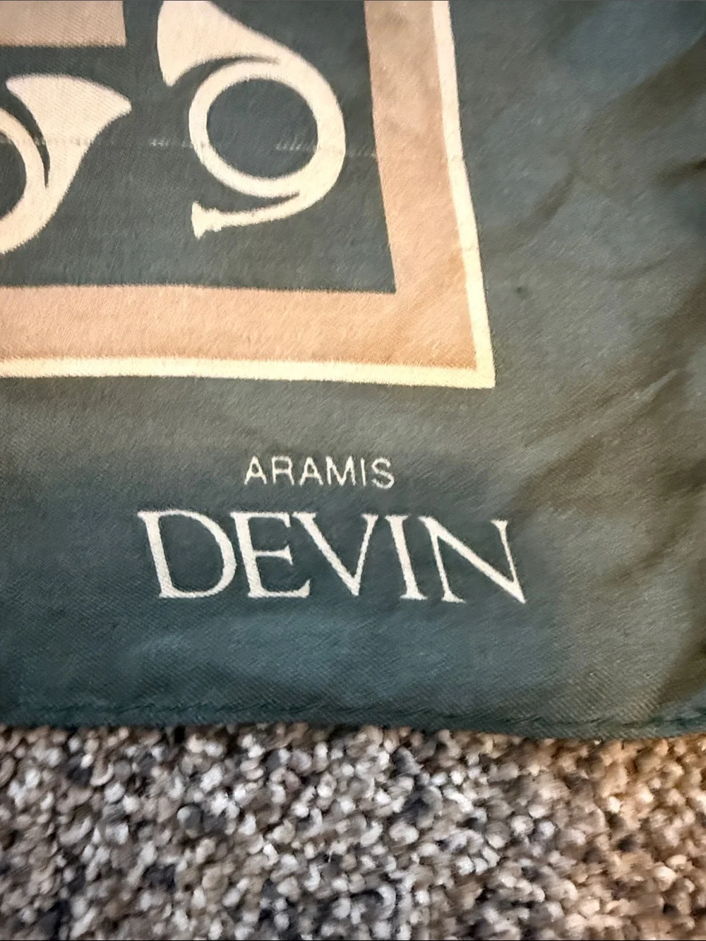 Vintage Aramis Devin 100% Silk Geometric Scarf – Made in Japan